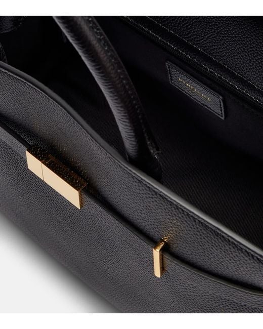 DeMellier London Black Hudson Medium Leather Tote Bag