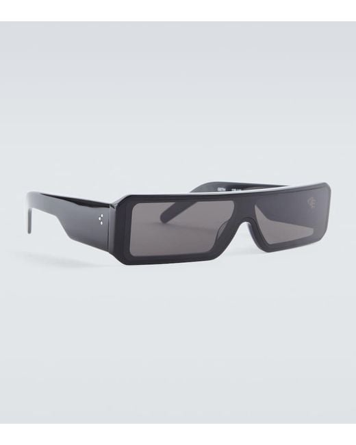 Rick Owens Gray Gethsemane Rectangular Sunglasses for men