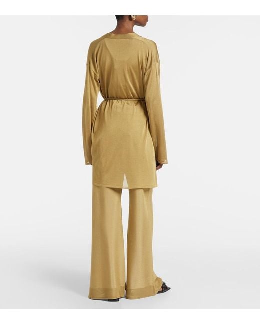 Max Mara Yellow Danza Wrap Cardigan