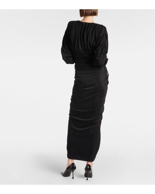 Robe longue Alexandre Vauthier en coloris Black