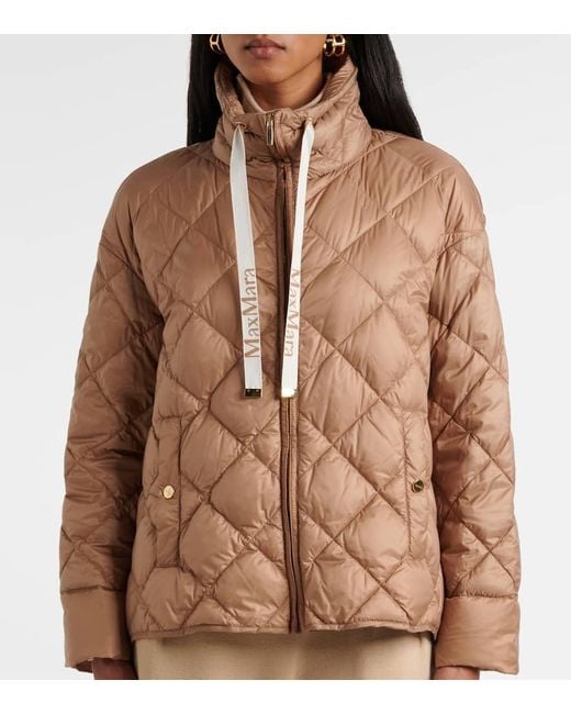 Max Mara Brown The Cube Daunenjacke Pisoft