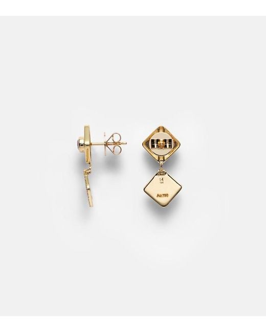 Ileana Makri Metallic 18Kt Earrings With Diamonds