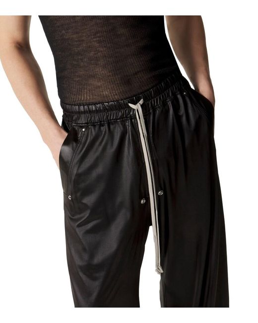 Rick Owens Black Bela Wide-Leg Pants for men