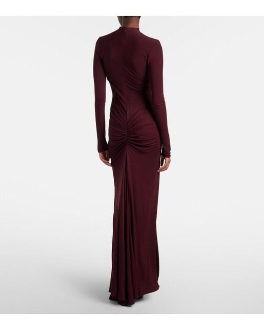 Alaïa Purple Jersey Gown