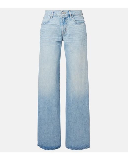 SLVRLAKE Denim Blue Mica Wide-Leg Jeans
