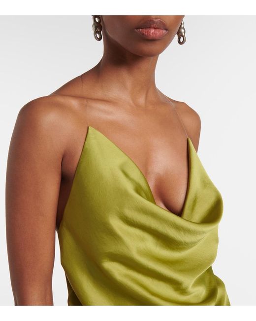 Y. Project Green Satin Top