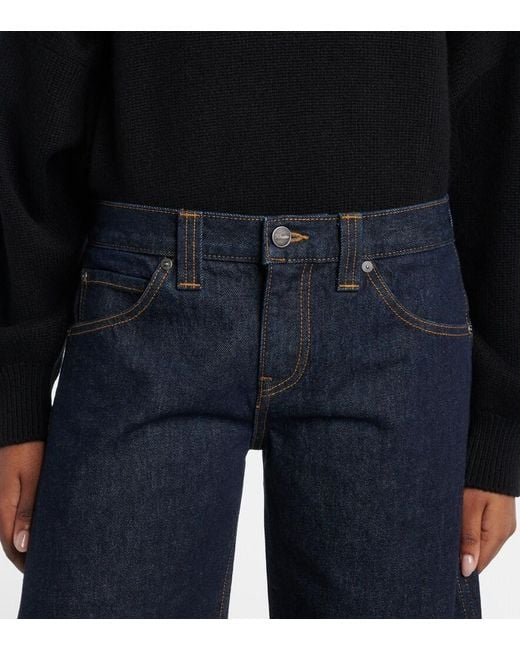 Khaite Blue Kinga Denim Bermuda Shorts