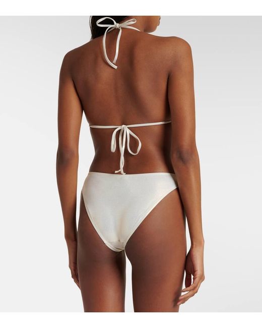 Top bikini a triangolo Andorra di Melissa Odabash in White