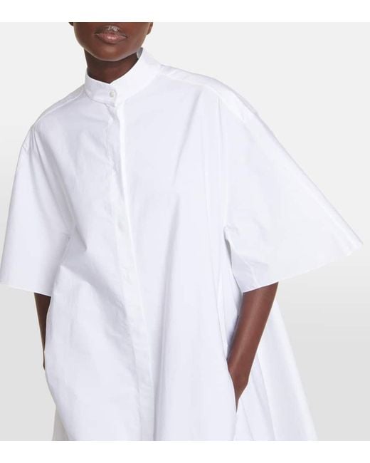 Vestido camisero oversized Bredel de popelin The Row de color White