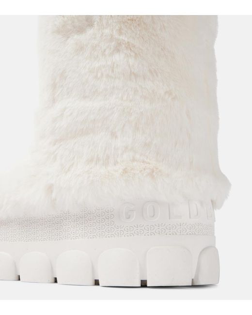 Goldbergh White Fun Faux Fur Snow Boots