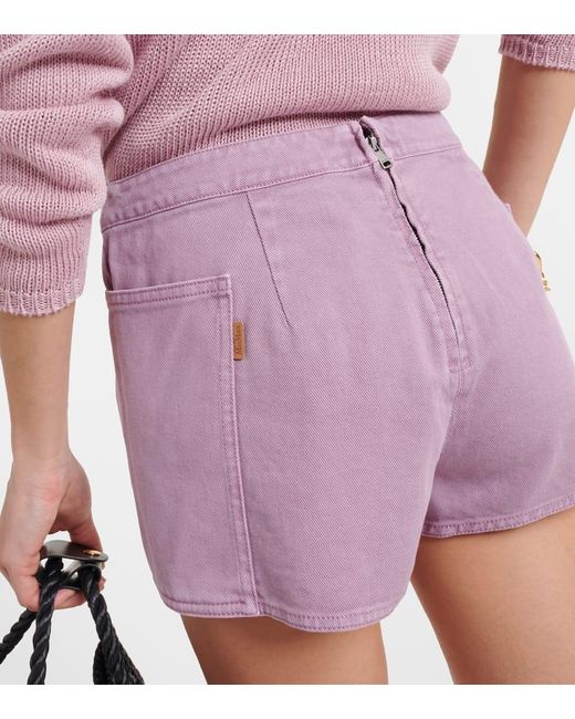 Max Mara Pink Shorts Alibi aus Baumwolle