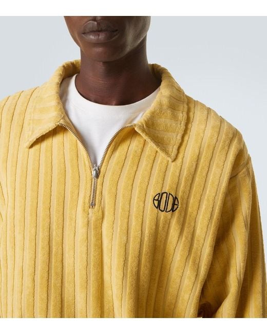 Pullover Croquet Ground di Bode in Yellow da Uomo