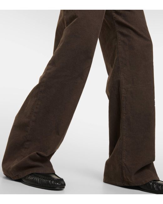 The Row Brown Eglitta Corduroy Wide-leg Pants