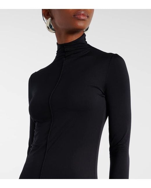 Vestido Largo De Punto Wardrobe NYC de color Blue