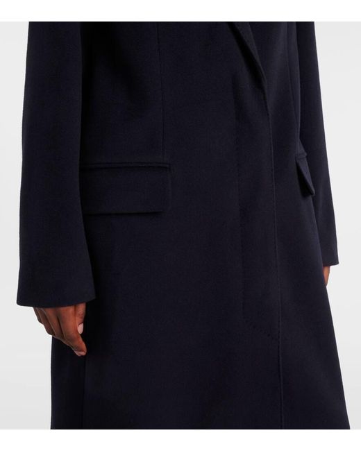 Isabel Marant Blue Mantel Ellenita Aus Einem Wollgemisch