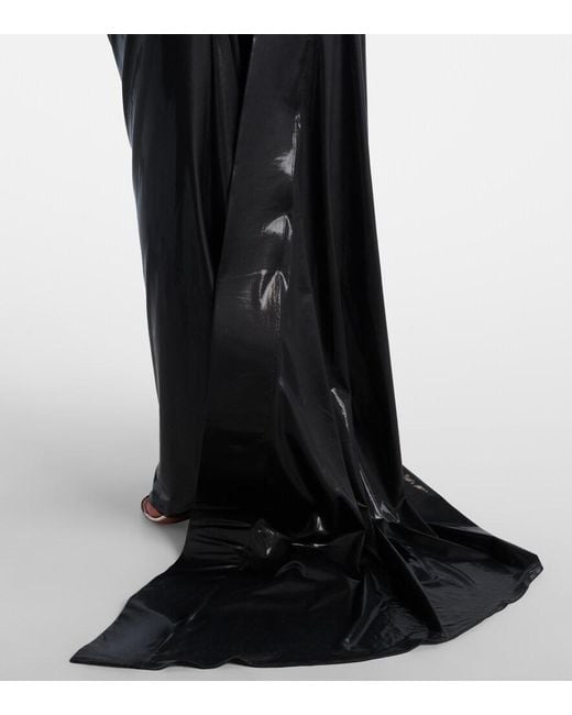 Maticevski Black Lexicon Draped Gathered Gown