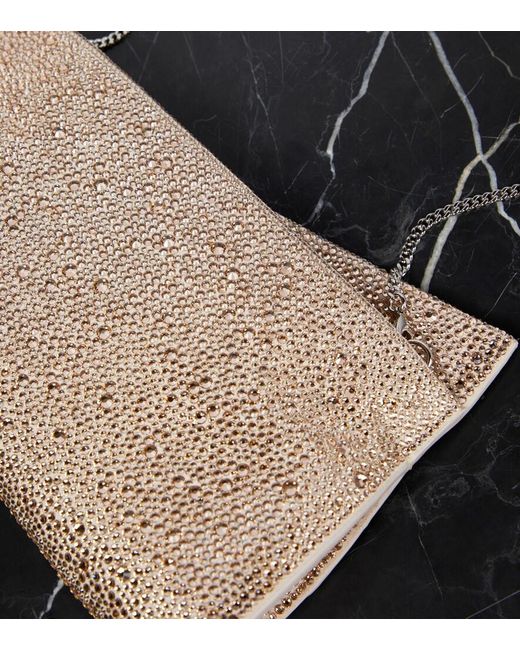 Christian Louboutin Natural Loubitwist Small Embellished Clutch