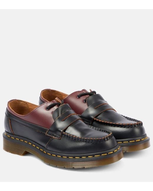 MM6 by Maison Martin Margiela Brown X Dr. Martens 1461 Leather Loafers