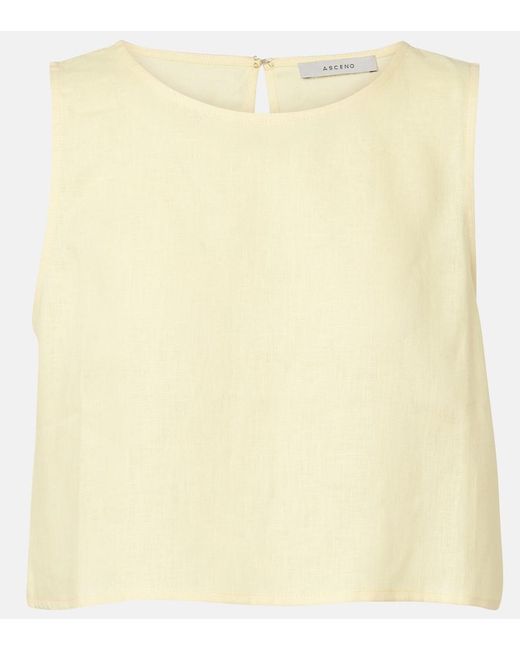 Asceno Natural Kobe Linen Top