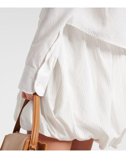 Camisa Cropped Con Capucha J.W. Anderson de color White