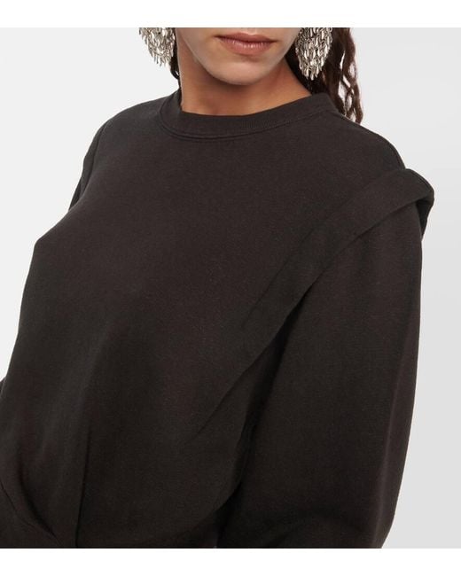 Isabel Marant Black Masson Cotton-blend Sweatshirt