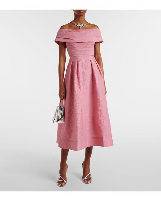 Abito Midi Adalyn di Rebecca Vallance in Pink