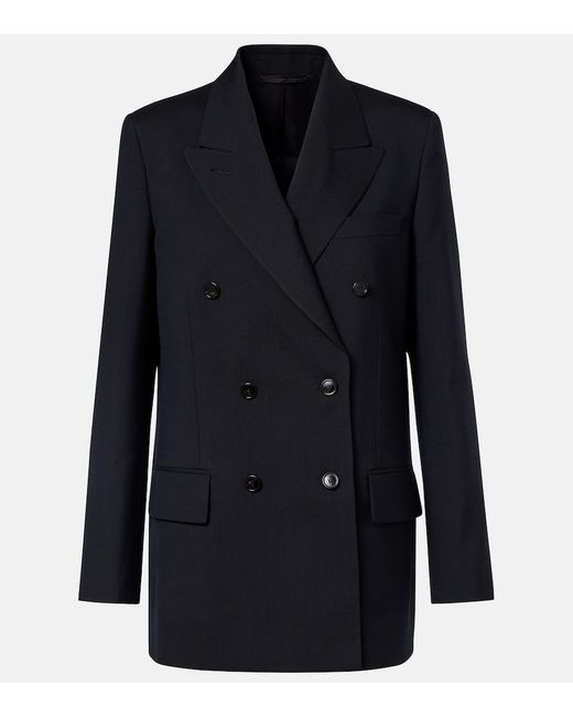 Gucci Blue Wool Melange Blazer