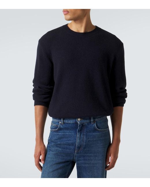 The Row Blue Cyrus Cashmere And Alpaca Sweater for men