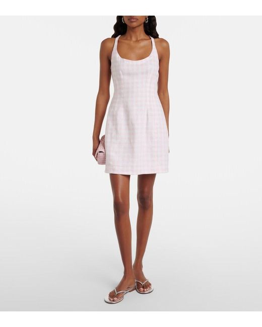 sanne mini dress Sanne - Mini dress with hidden shorts White