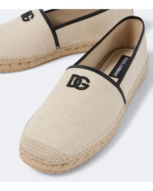 Dolce & Gabbana White Salt&Pepper And Nappa Espadrilles for men
