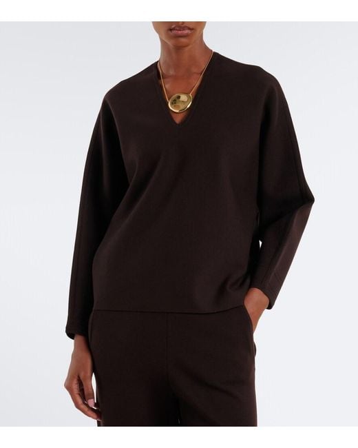 Max Mara Black Wool-Blend Sweater