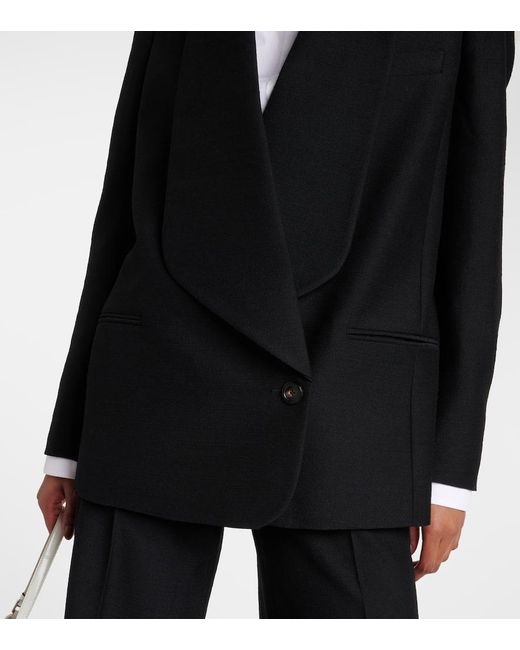 Loro Piana Black Sheri Virgin Wool Blazer