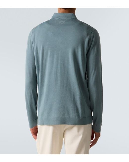 Lardini Blue Virgin Wool Shirt for men