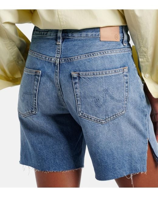 AG Jeans Blue Ex-Boyfriend Denim Bermuda Shorts