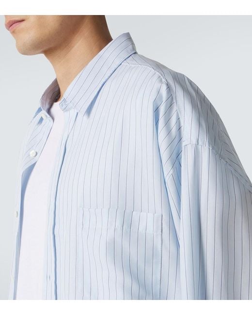 Acne Blue Striped Shirt for men