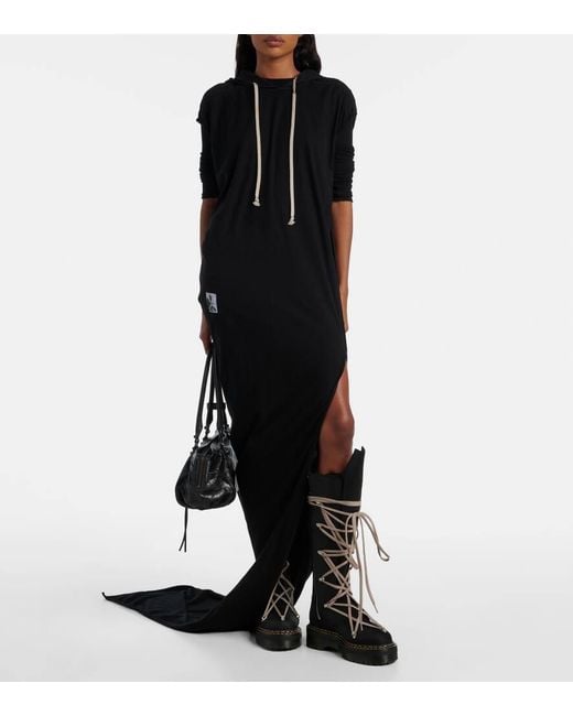 Rick Owens Black X Dr. Martens 1B60 Quad Sole Pentalace Knee-High Boots