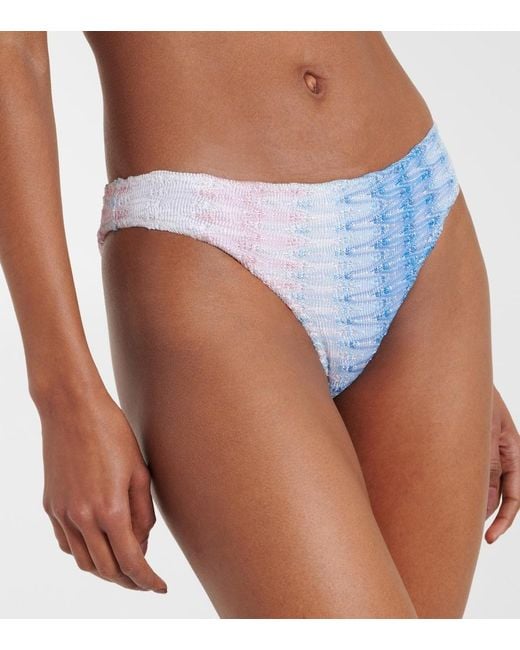 Missoni White Zigzag Ombre Lame Bikini
