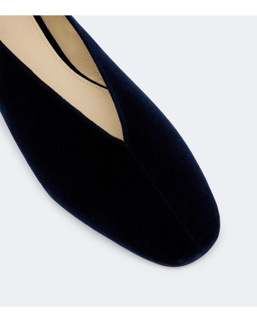 Le Monde Beryl Black Olympia Velvet Ballet Flats