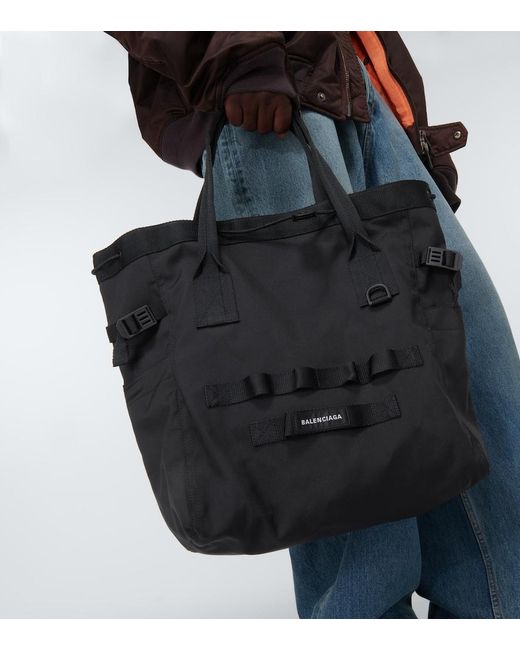 Balenciaga Black Army Medium Tote Bag for men