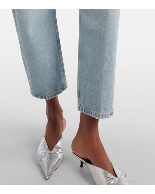 Citizens of Humanity Blue Winslow Cropped Straight Jeans