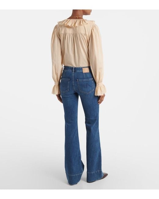 AG Jeans Blue Vicky Flared Jeans
