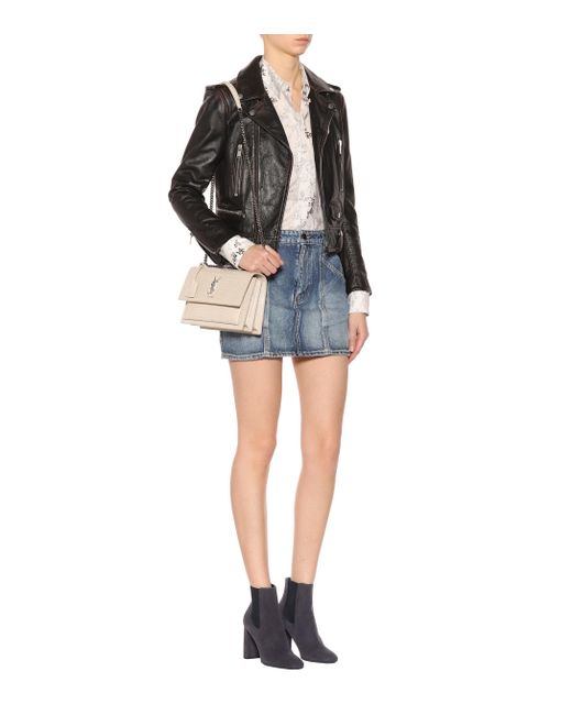 saint laurent loulou ankle boots