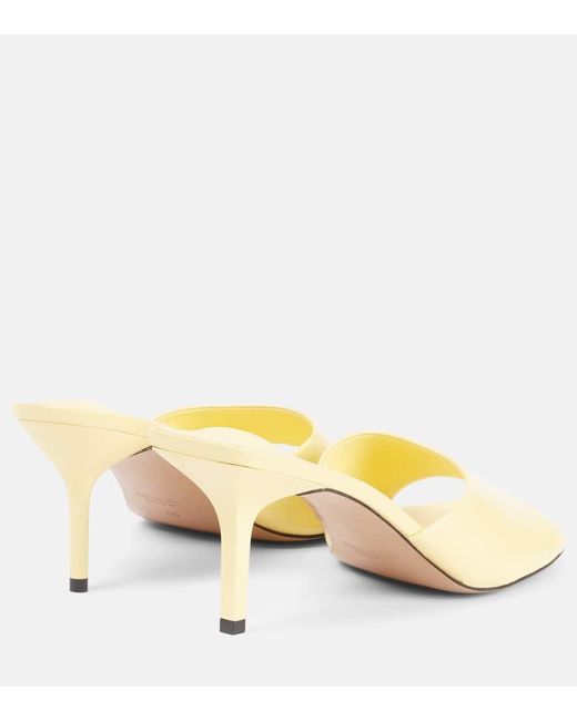 Mules Cubisto 70 di Jacquemus in Metallic