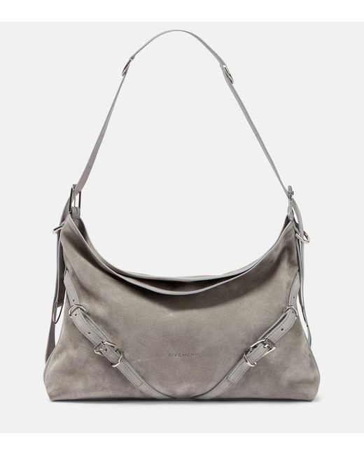 Givenchy Gray Schultertasche Voyou Medium
