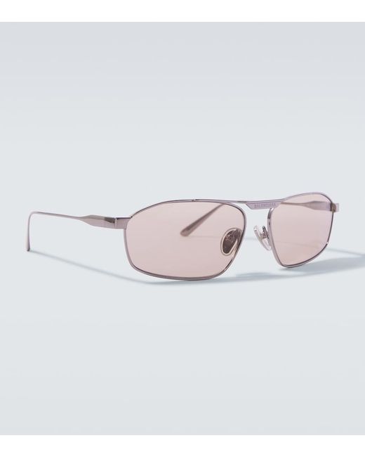 Balenciaga Pink Tag 3.0 Aviator Sunglasses for men