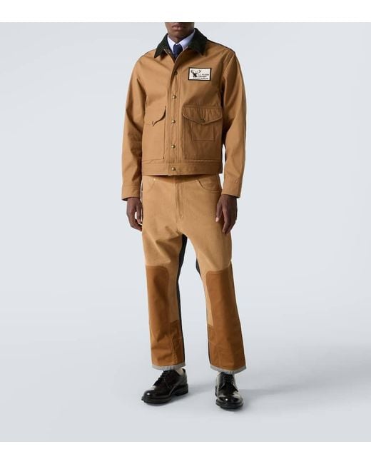 Junya Watanabe X Filson Jacke Aus Baumwolle Und Wolle in Brown für Herren