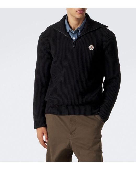 Pullover di Moncler in Black da Uomo