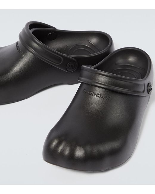 Balenciaga Black Sunday Molded Mules for men