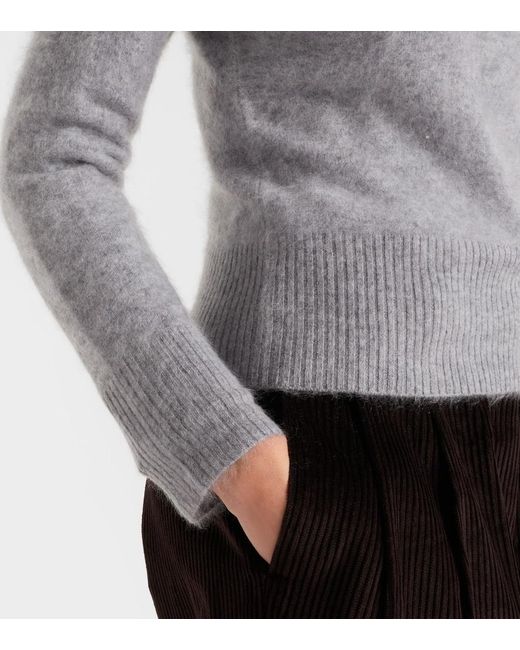 Veronica Beard Gray Pippen Cashmere Sweater