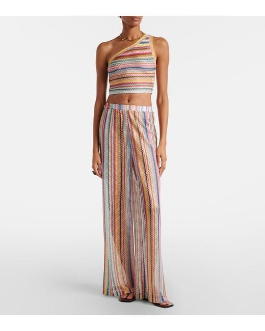 Missoni Multicolor Zigzag Palazzo Pants
